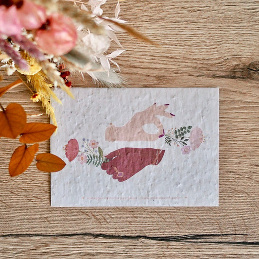 Carte à planter • Illustration "Give me Flowers"