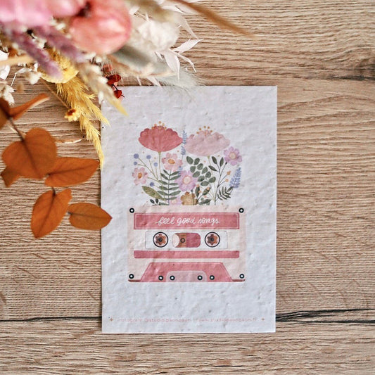 Carte à planter • Illustration "Feel Good Songs"