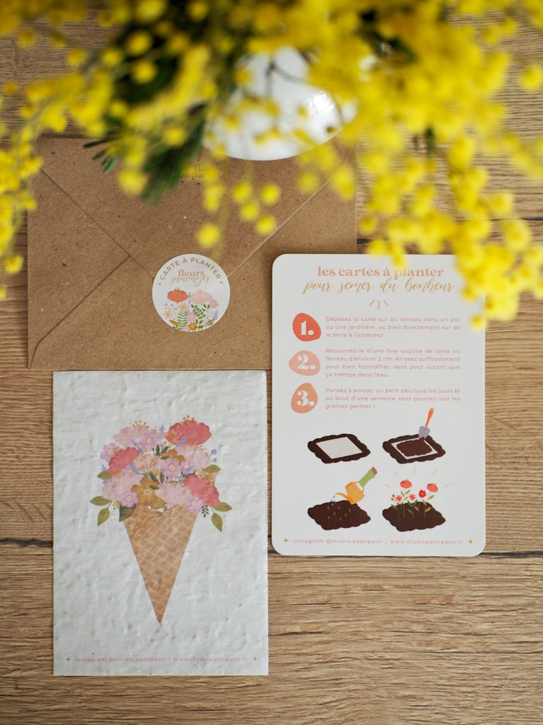 Carte à planter • Illustration "Le Bouquet"