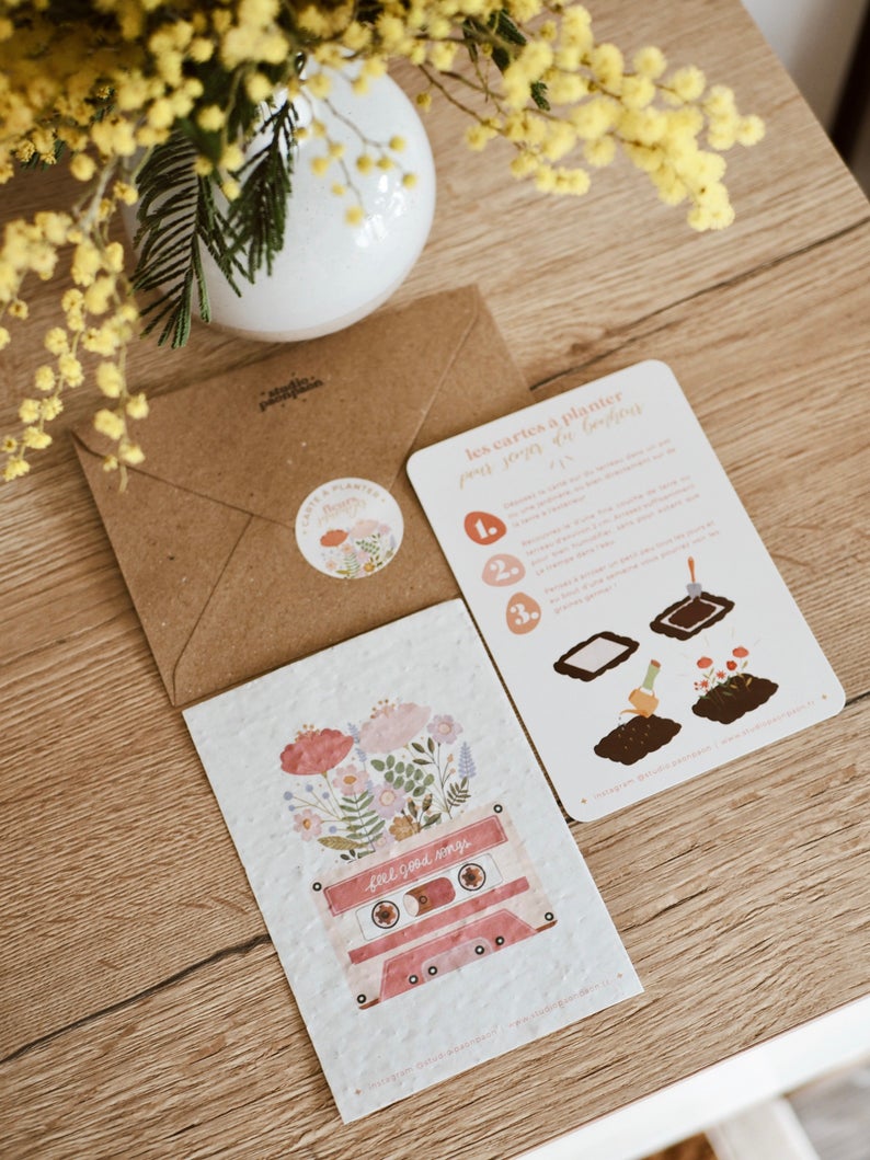 Carte à planter • Illustration "Feel Good Songs"