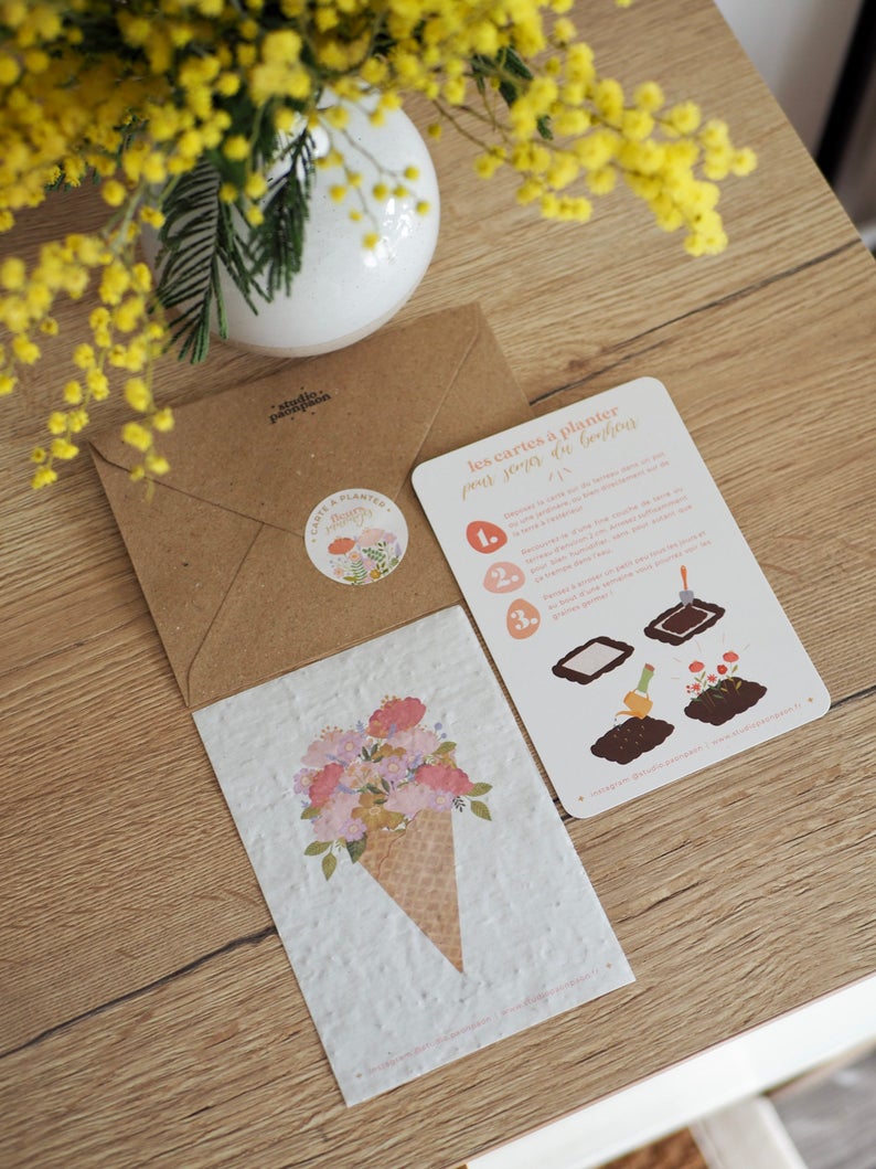 Carte à planter • Illustration "Le Bouquet"