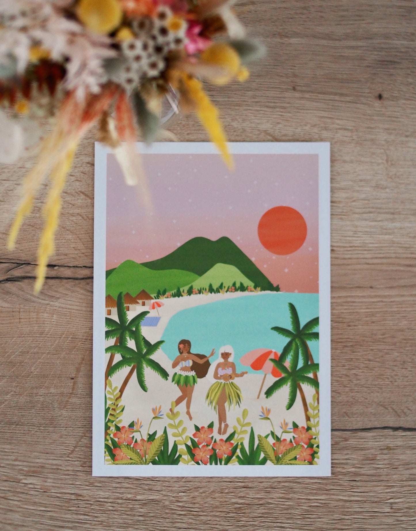 Affiche / Poster A4 • Illustration « Aloha »