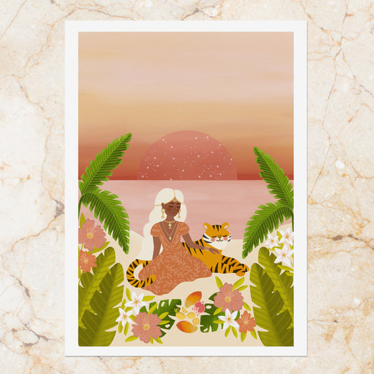 Affiche / Poster A4 • Illustration « Best Friends »