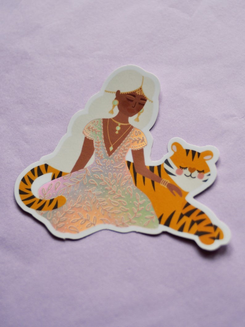 Sticker holographique "Best Partner"