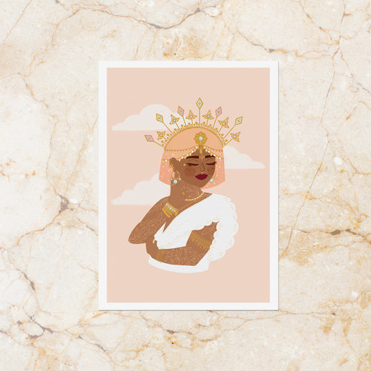 Affiche A5  « Hindila, the Golden Queen »