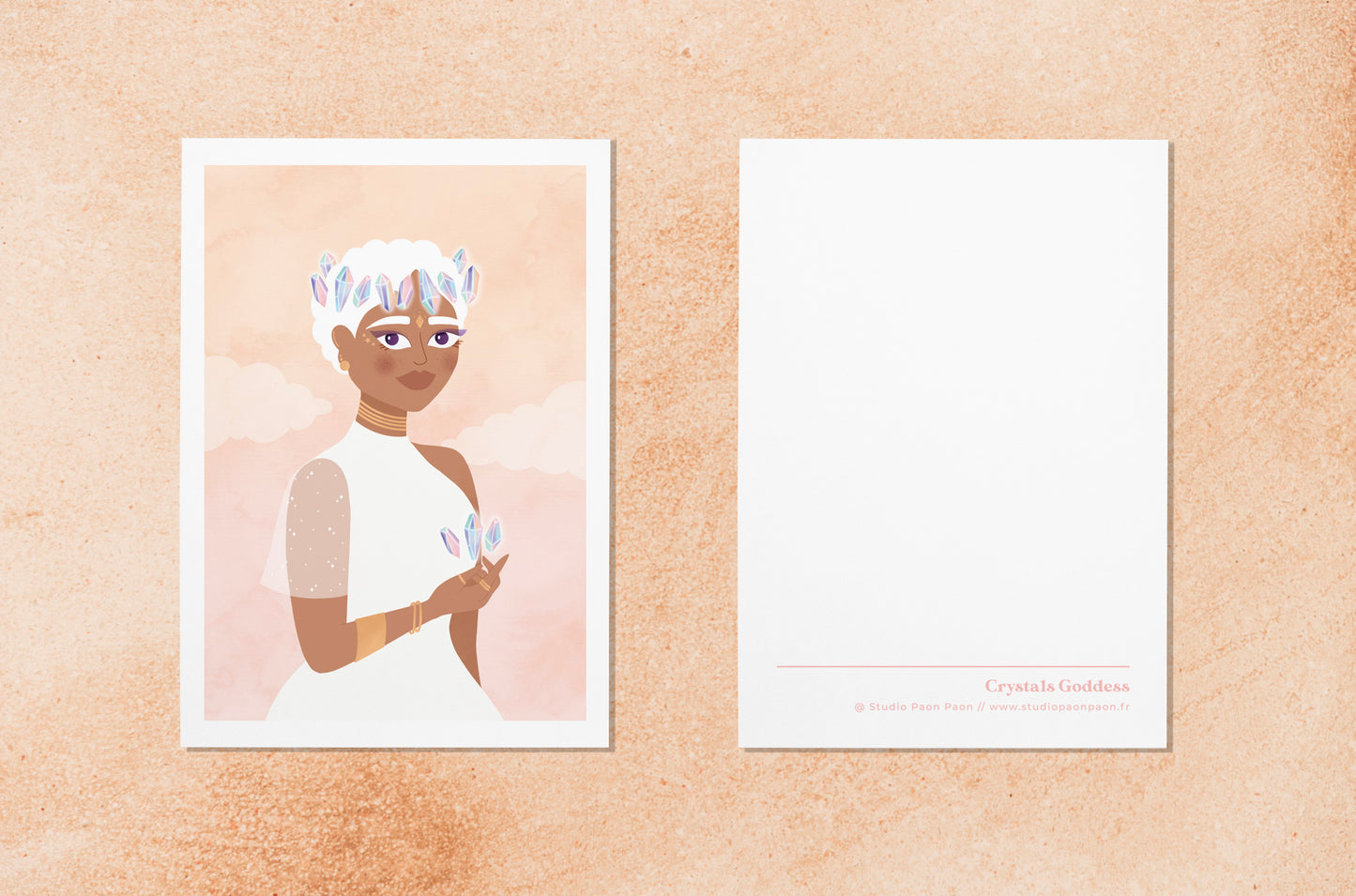 Carte postale "Crystals Goddess"
