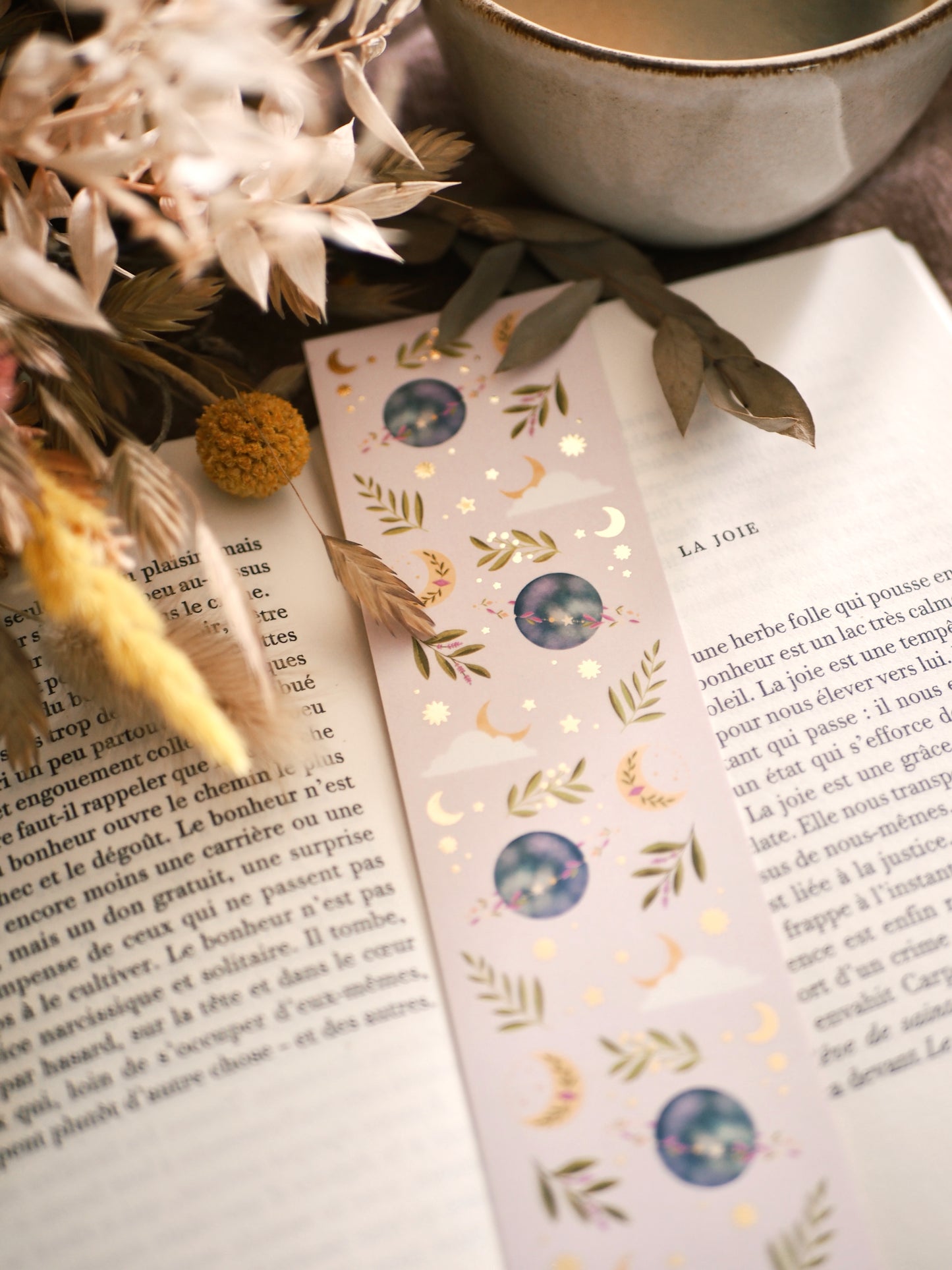 Marque-pages avec dorure « The Celestial Bookmark »