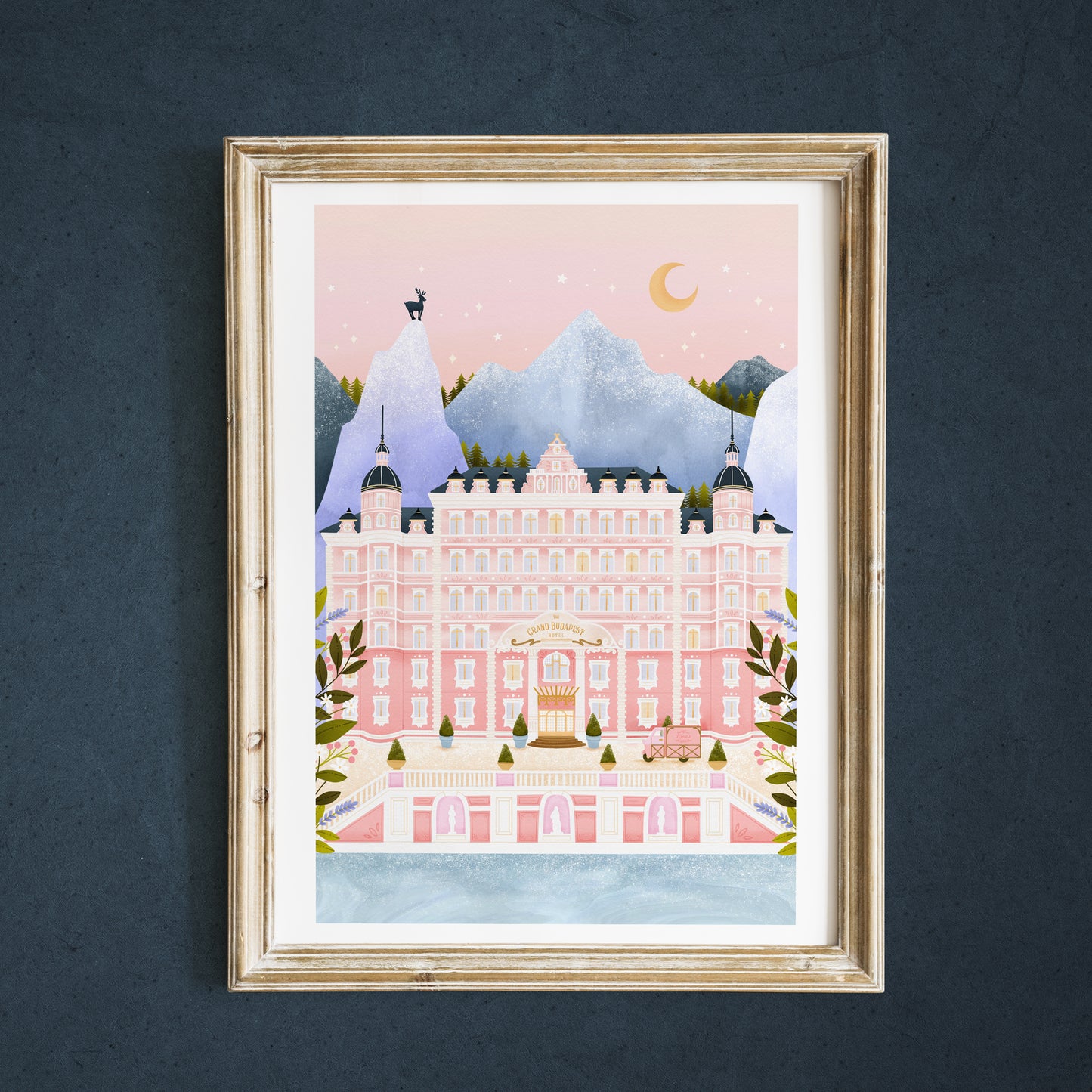Affiche / Poster A4 • Illustration « The Grand Budapest Hôtel »