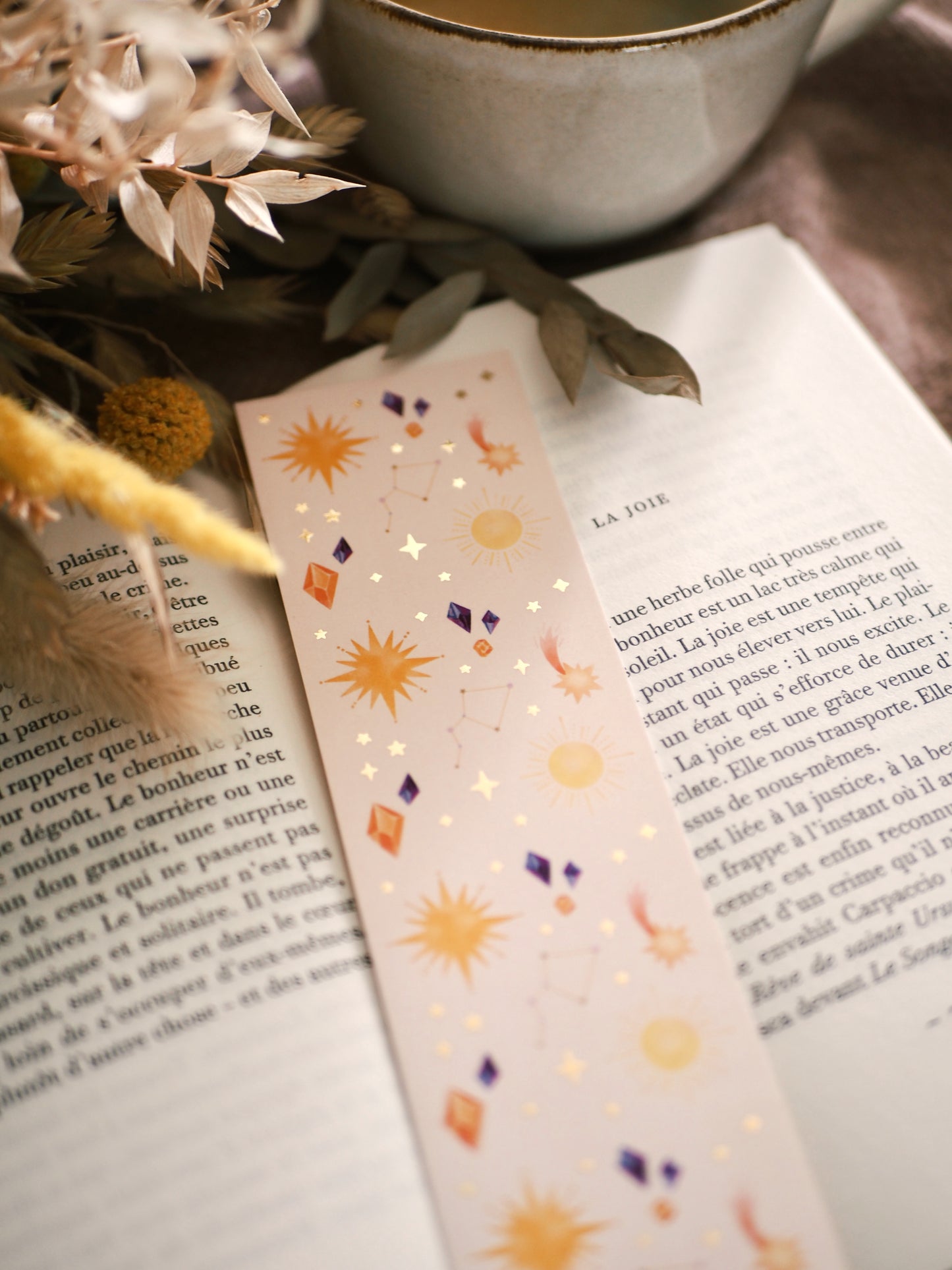 Marque-pages avec dorure « The Cosmic Bookmark »