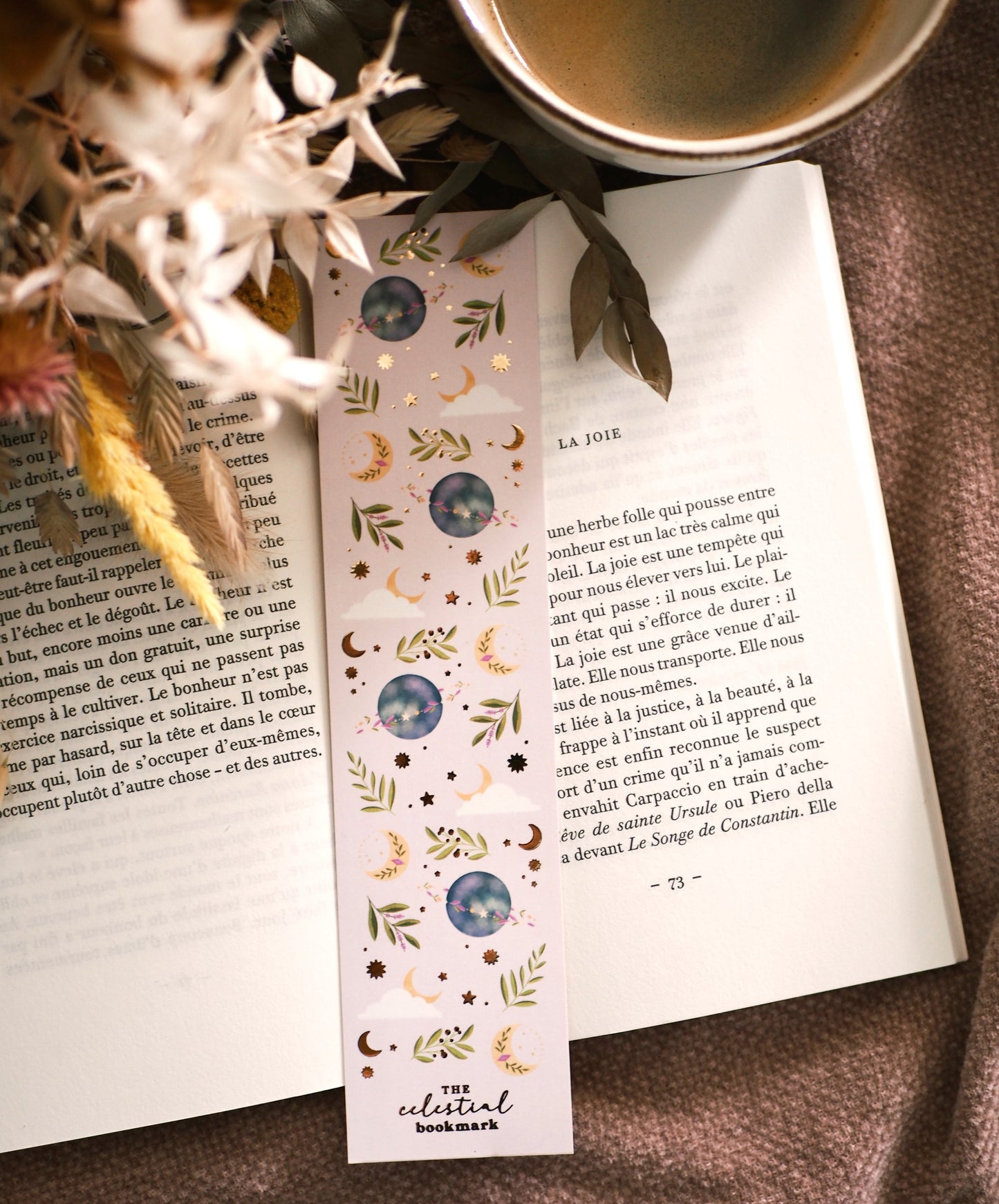 Marque-pages avec dorure « The Celestial Bookmark »