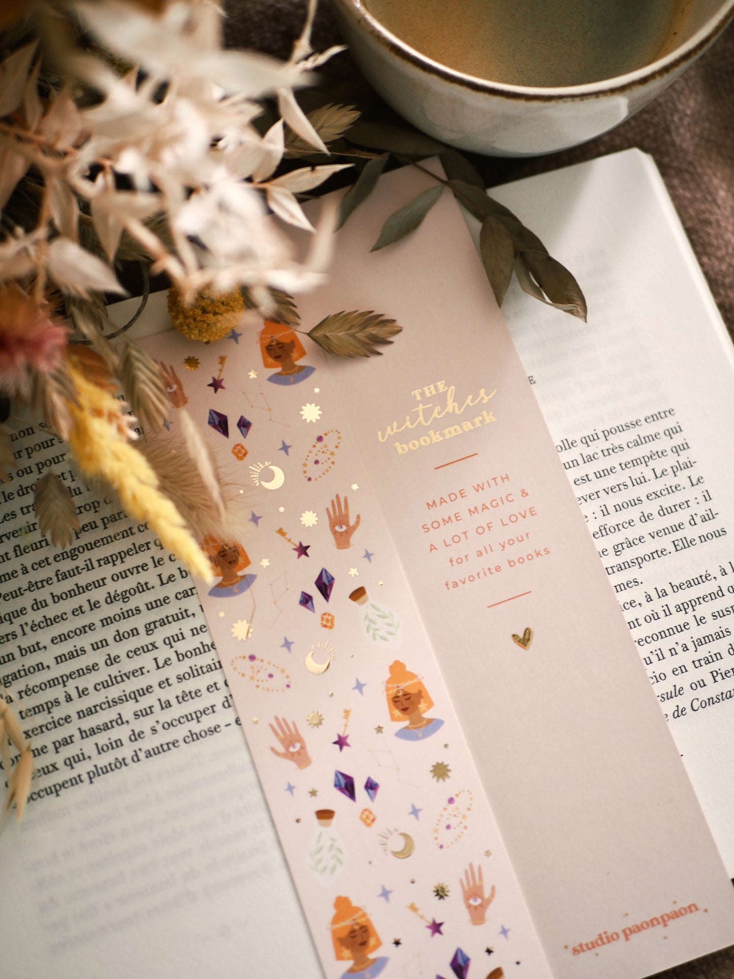 Marque-pages avec dorure « The Witches Bookmark »