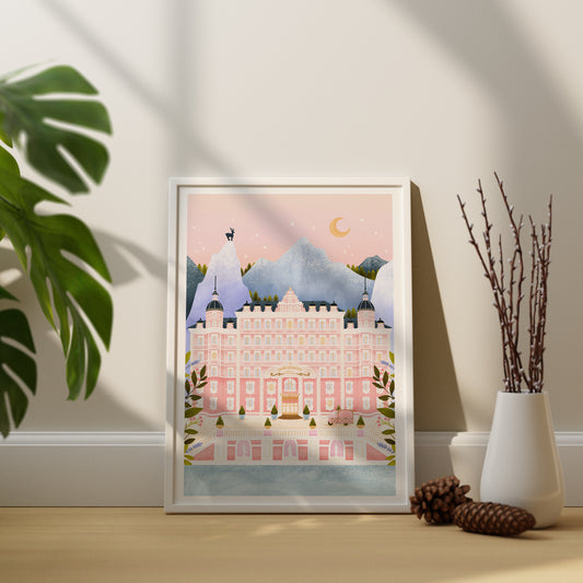 Affiche / Poster A4 • Illustration « The Grand Budapest Hôtel »