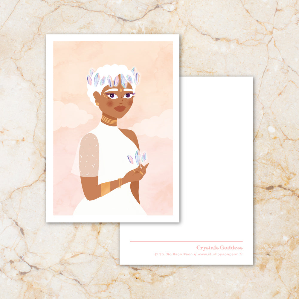 Carte postale "Crystals Goddess"