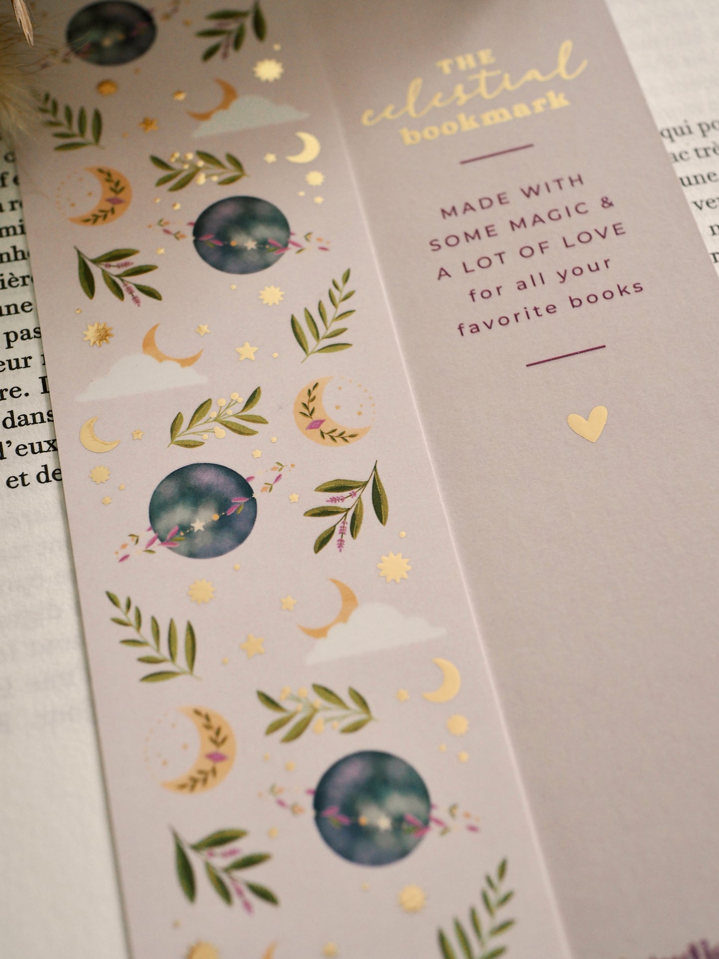 Marque-pages avec dorure « The Celestial Bookmark »