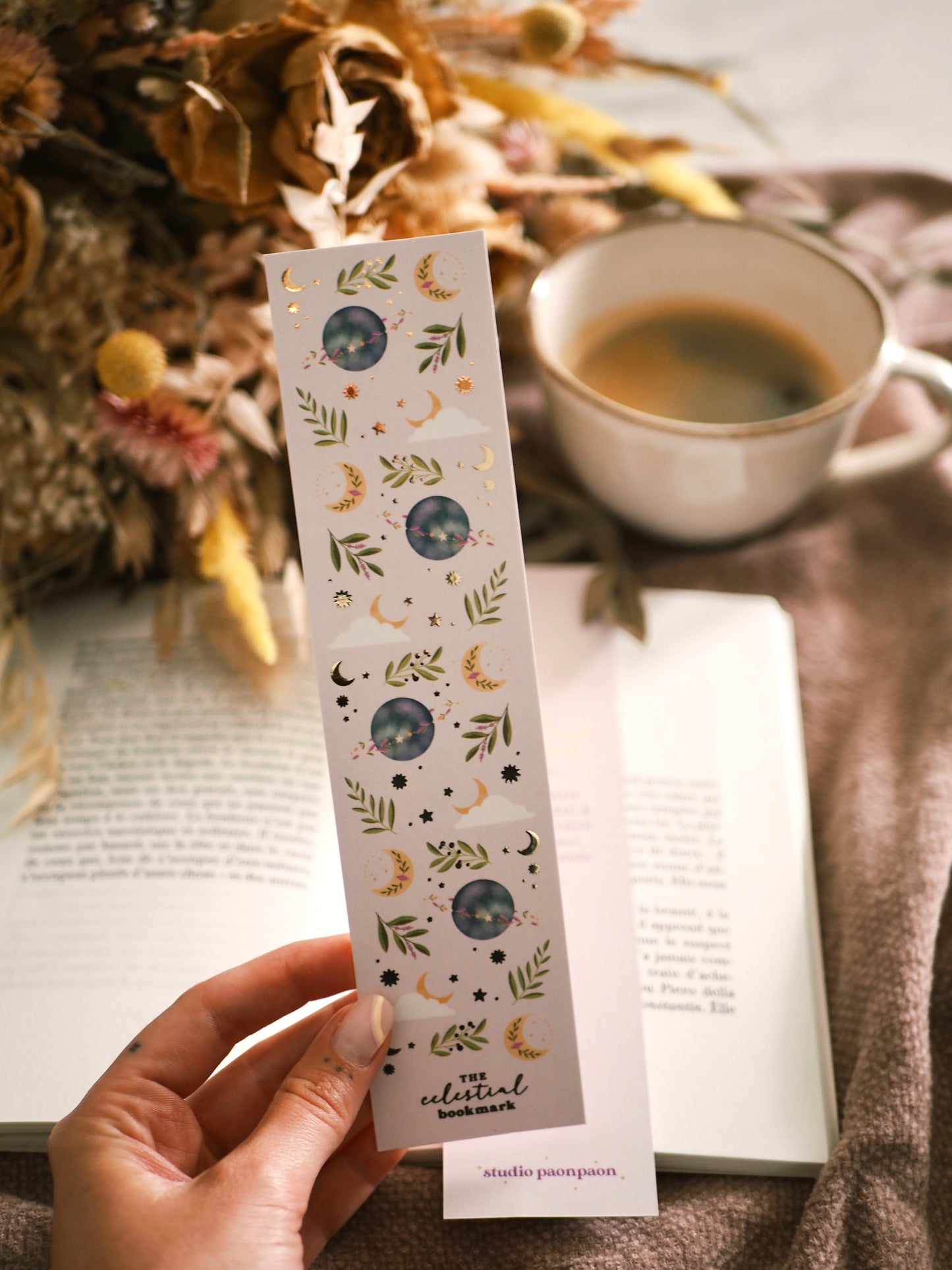 Marque-pages avec dorure « The Celestial Bookmark »