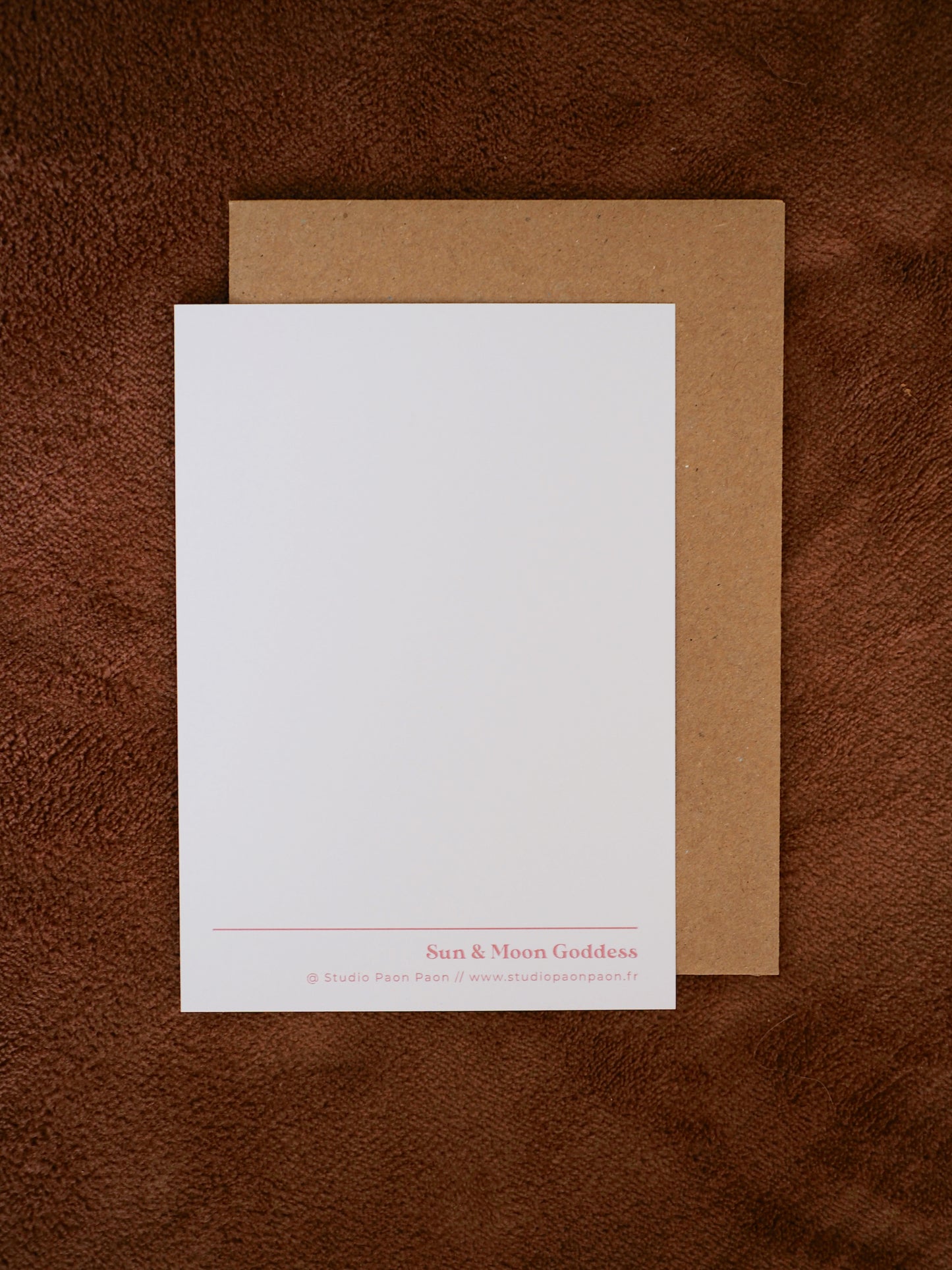 Carte postale avec dorure « Sun & Moon Goddess »