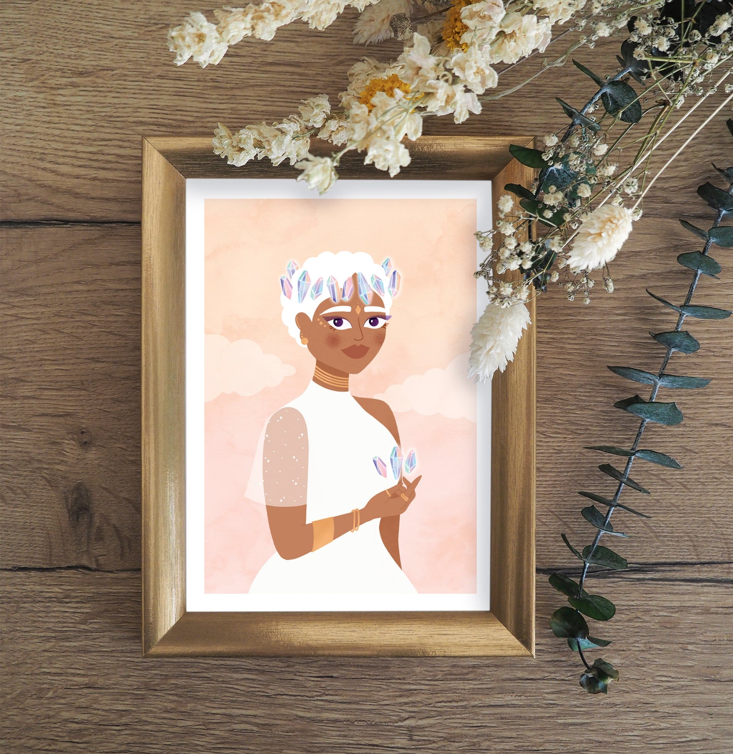 Carte postale "Crystals Goddess"