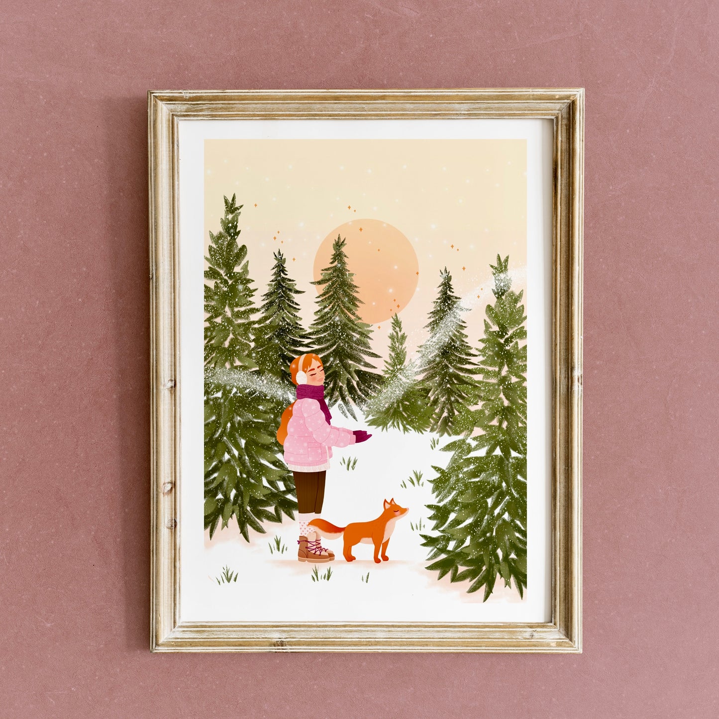 Affiche / Poster A4 • Illustration « Winter Feeling »