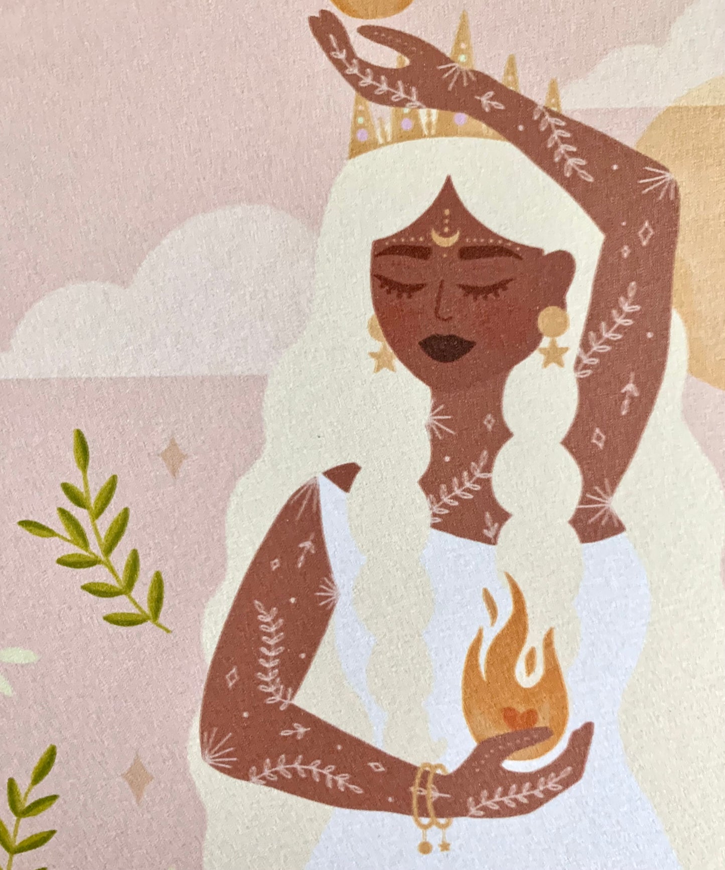 Affiche 20x20 cm avec défaut • Illustration "Fire Goddess"