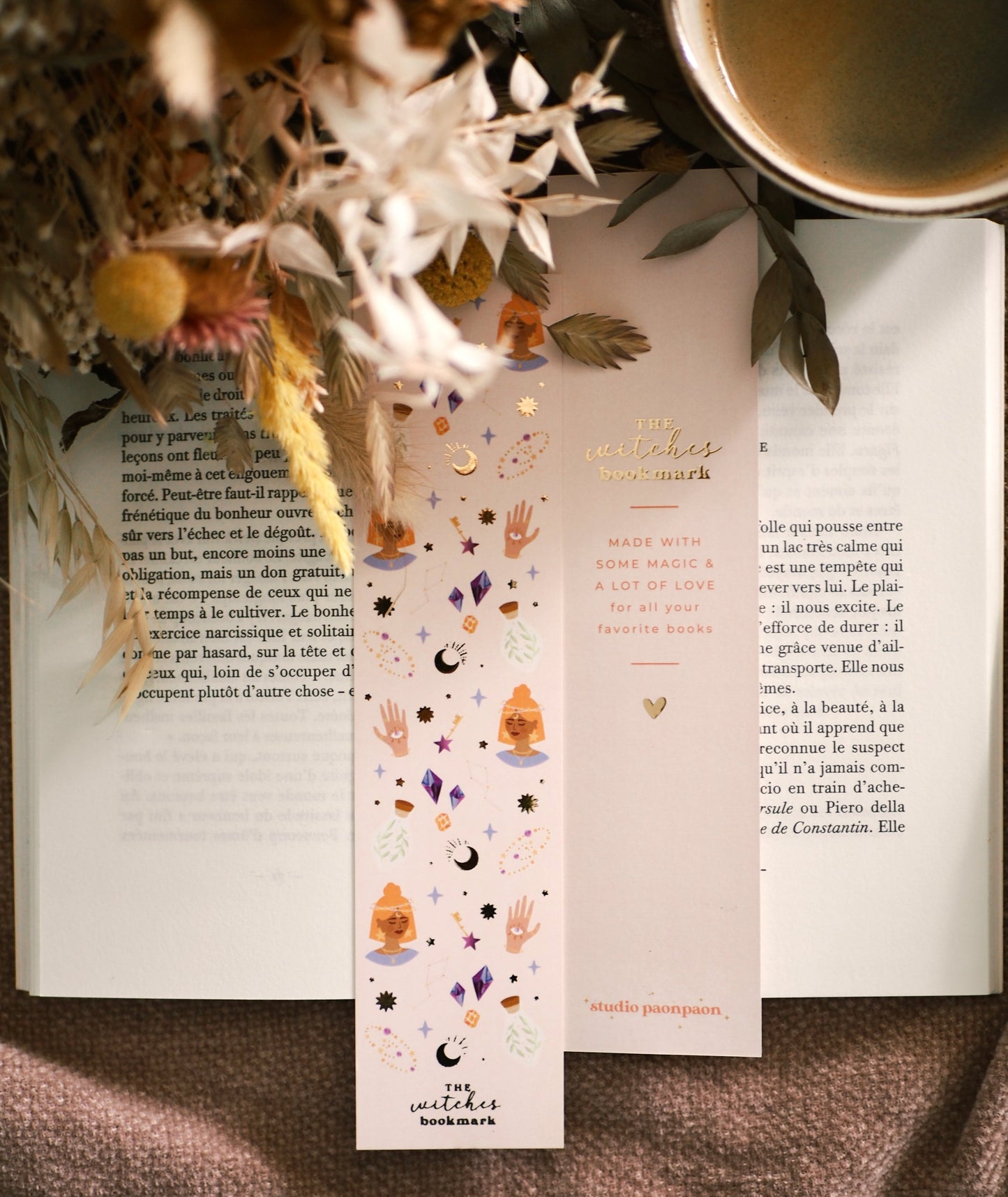 Marque-pages avec dorure « The Witches Bookmark »