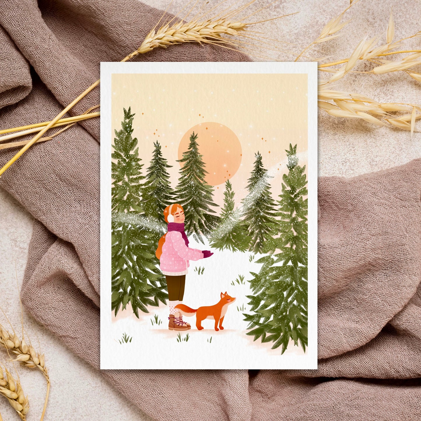 Affiche / Poster A4 • Illustration « Winter Feeling »