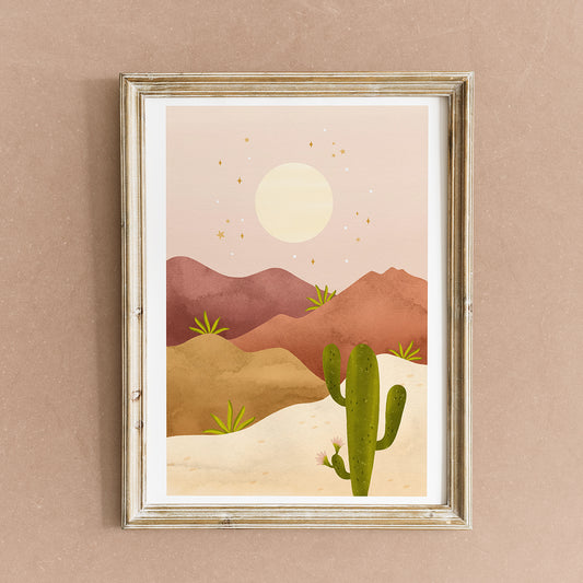 Affiche / Poster A4 • Illustration « Joshua Tree »