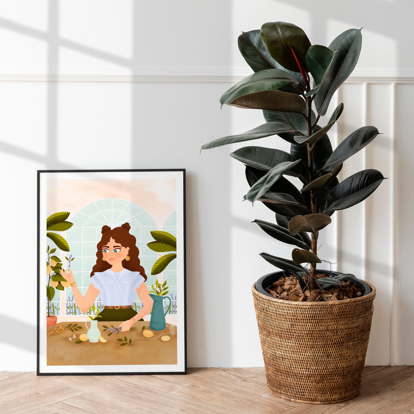 Affiche / Poster A4 • Illustration « Lady Lavande »
