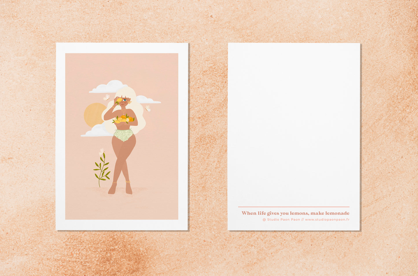 Carte postale "When life gives you lemons..."