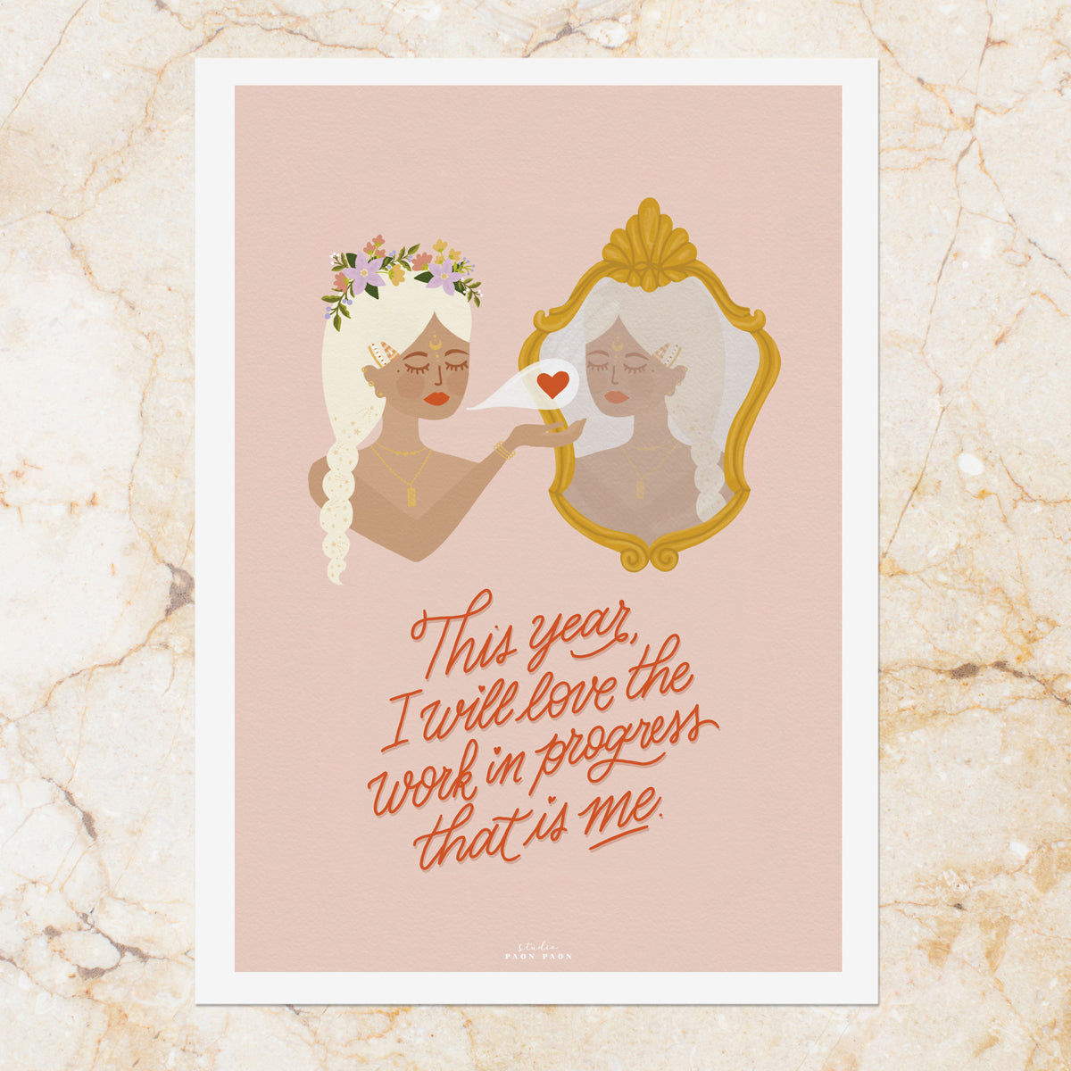 Affiche / Poster A4 • Illustration « Love Youself »