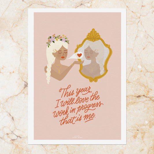 Affiche / Poster A4 • Illustration « Love Youself »