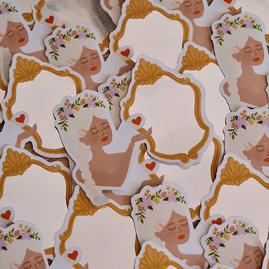 Sticker miroir "Love Yourself"