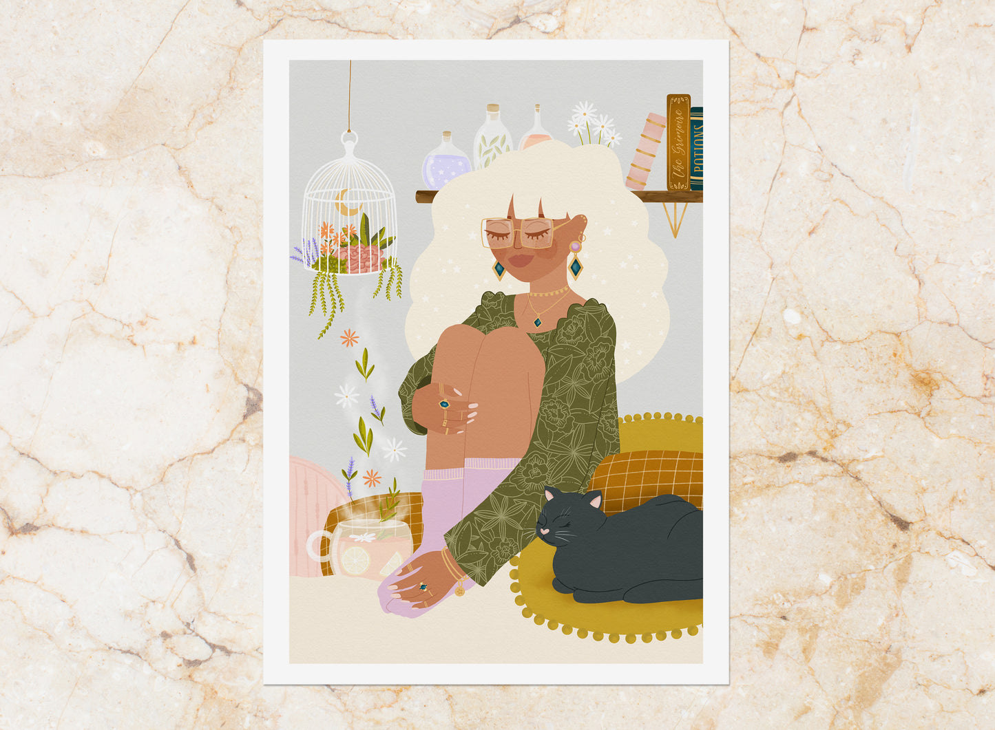 Affiche / Poster A4 • Illustration « Modern Witch »
