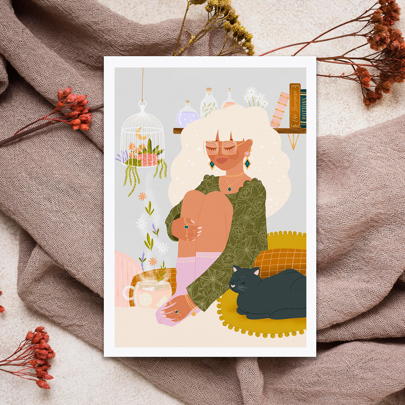 Affiche / Poster A4 • Illustration « Modern Witch »