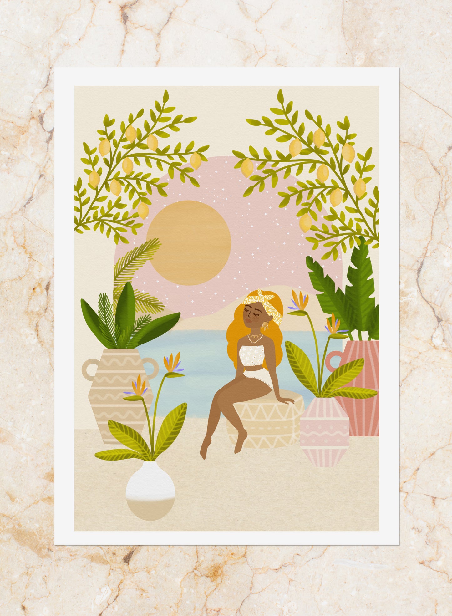 Affiche / Poster A4 • Illustration « Paradise »