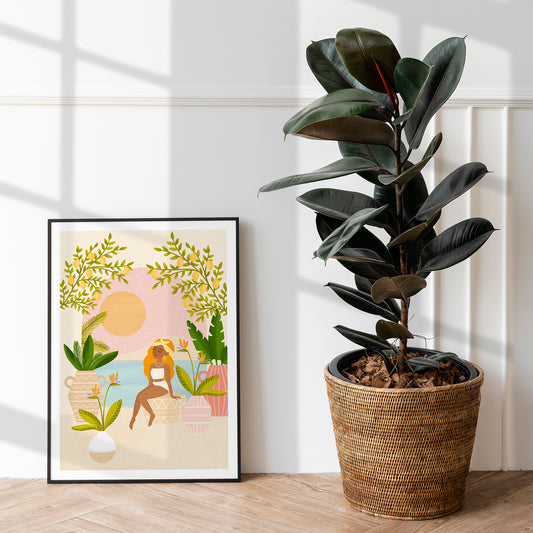 Affiche / Poster A4 • Illustration « Paradise »