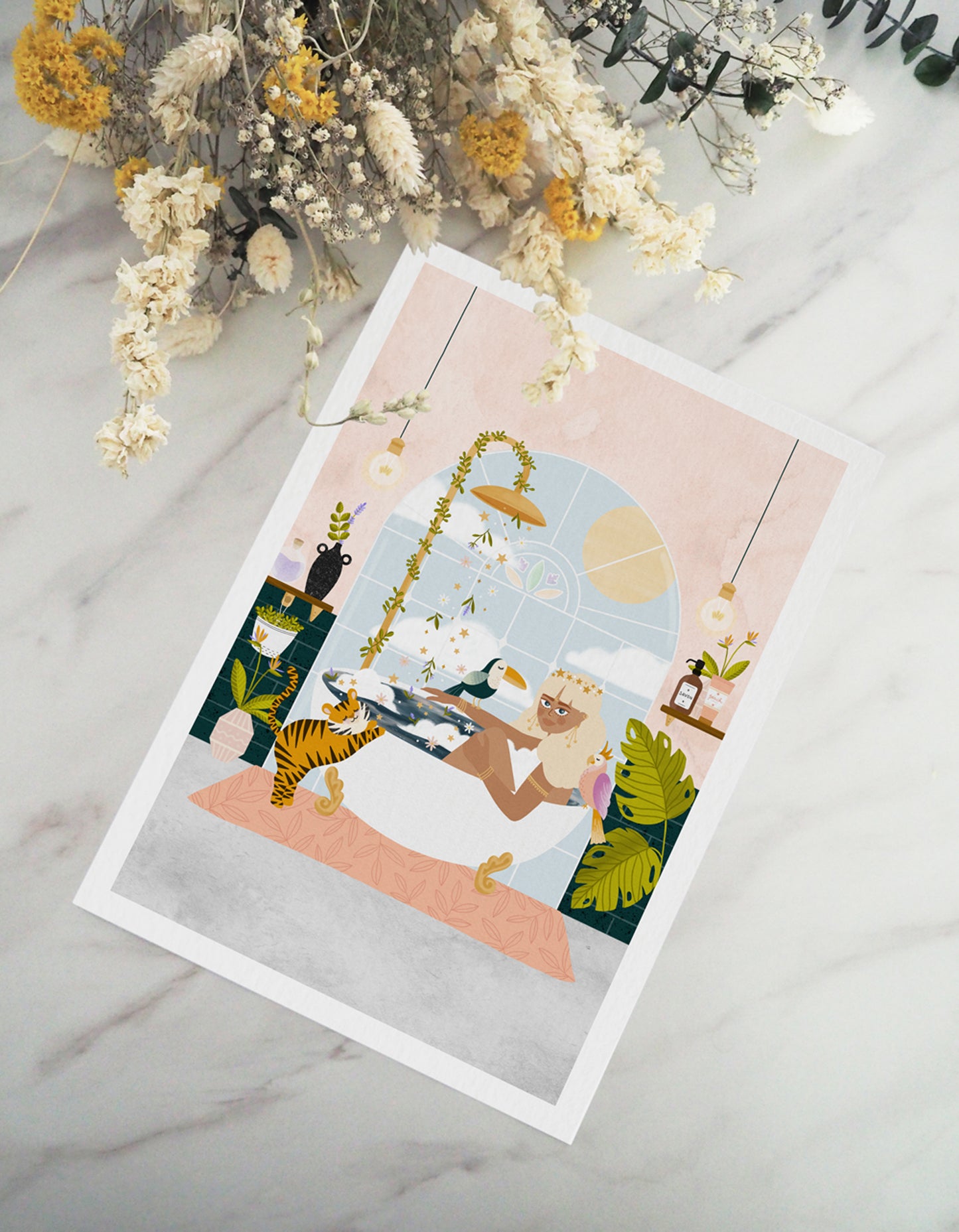 Affiche / Poster A4 • Illustration « Relaxing Bath »