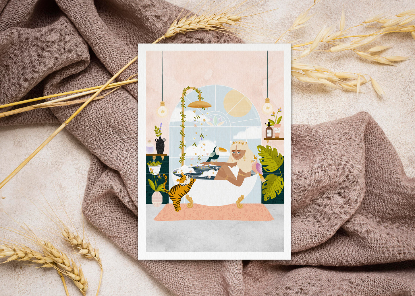 Affiche / Poster A4 • Illustration « Relaxing Bath »