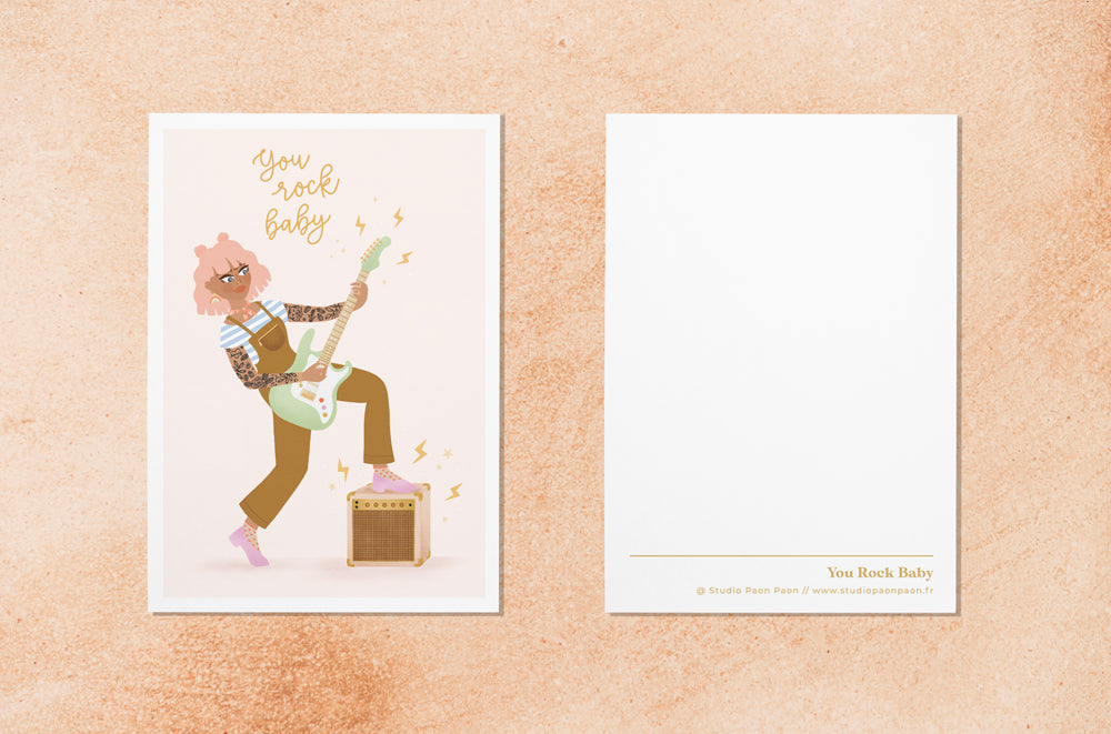 Carte postale "You Rock Baby"