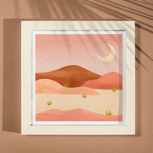 Affiche 20x20 cm • Illustration "Arizona"