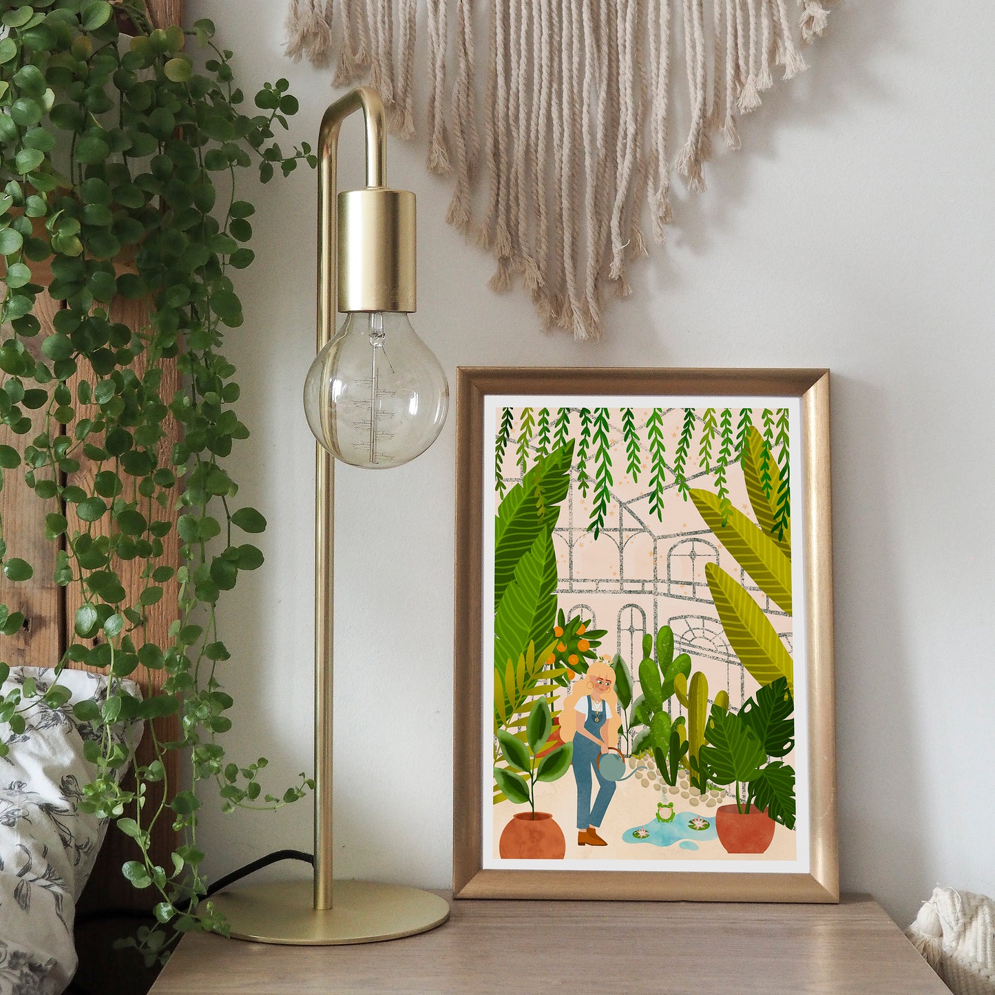 Affiche / Poster A4 • Illustration « Greenhouse Girl »