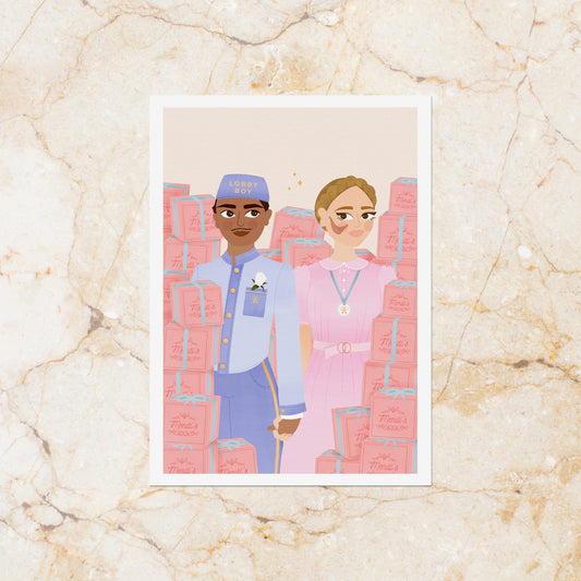 Affiche A5  « The Grand Budapest Love »