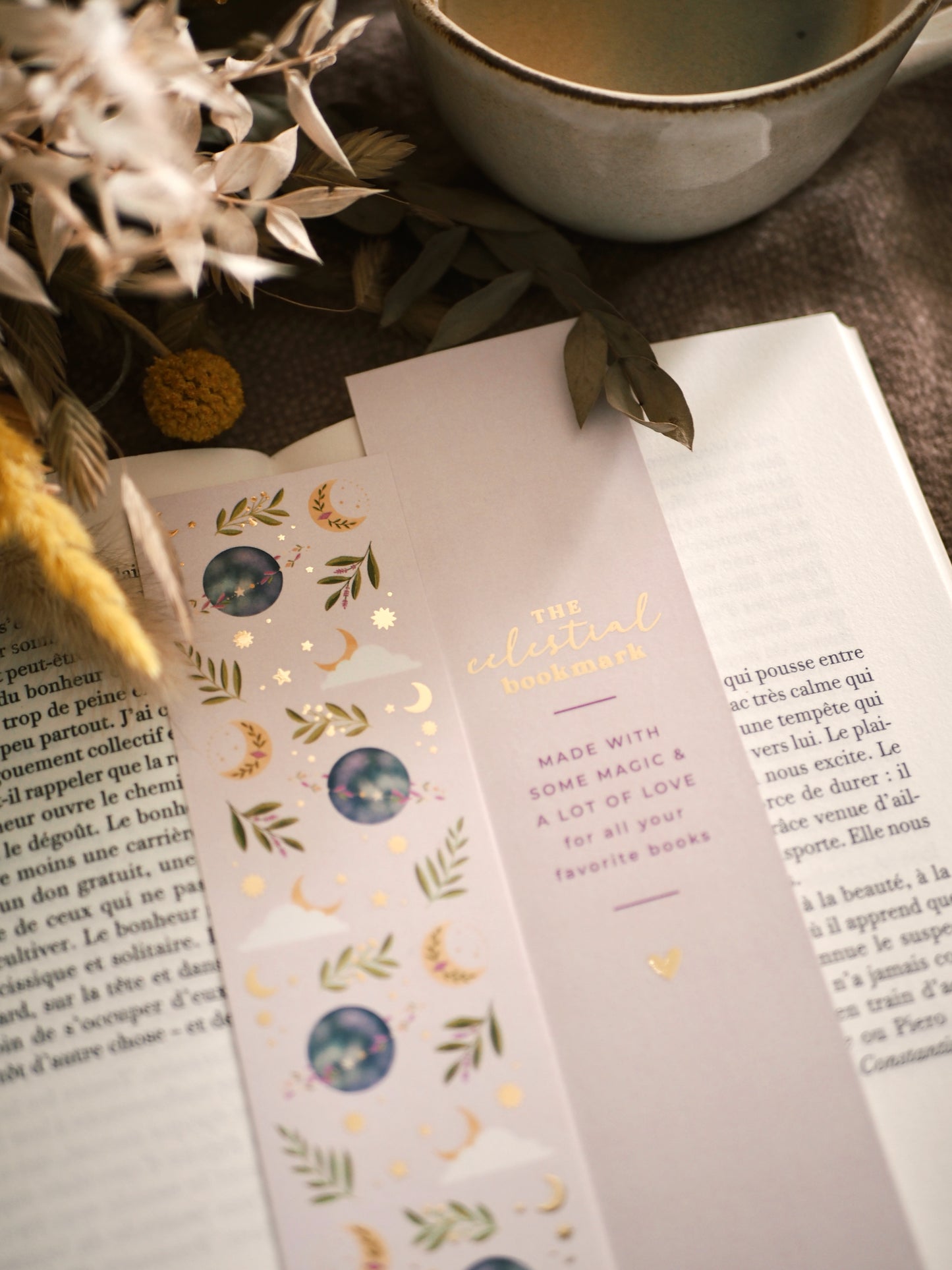 Marque-pages avec dorure « The Celestial Bookmark »