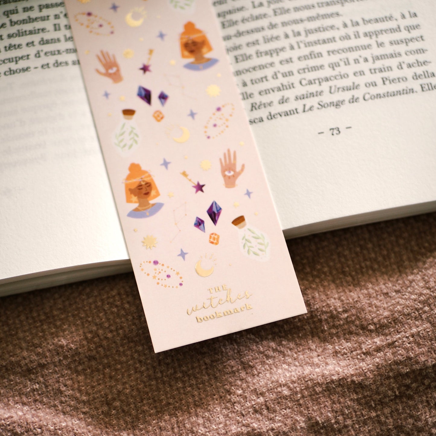 Marque-pages avec dorure « The Witches Bookmark »
