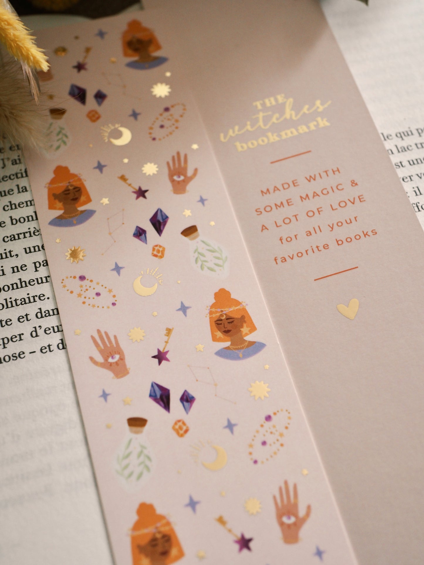 Marque-pages avec dorure « The Witches Bookmark »